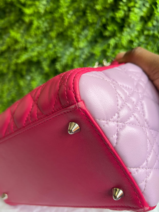Lady Dior Cannage Quilted Rosa