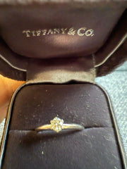 Aliança Tiffany Platina com Brilhante