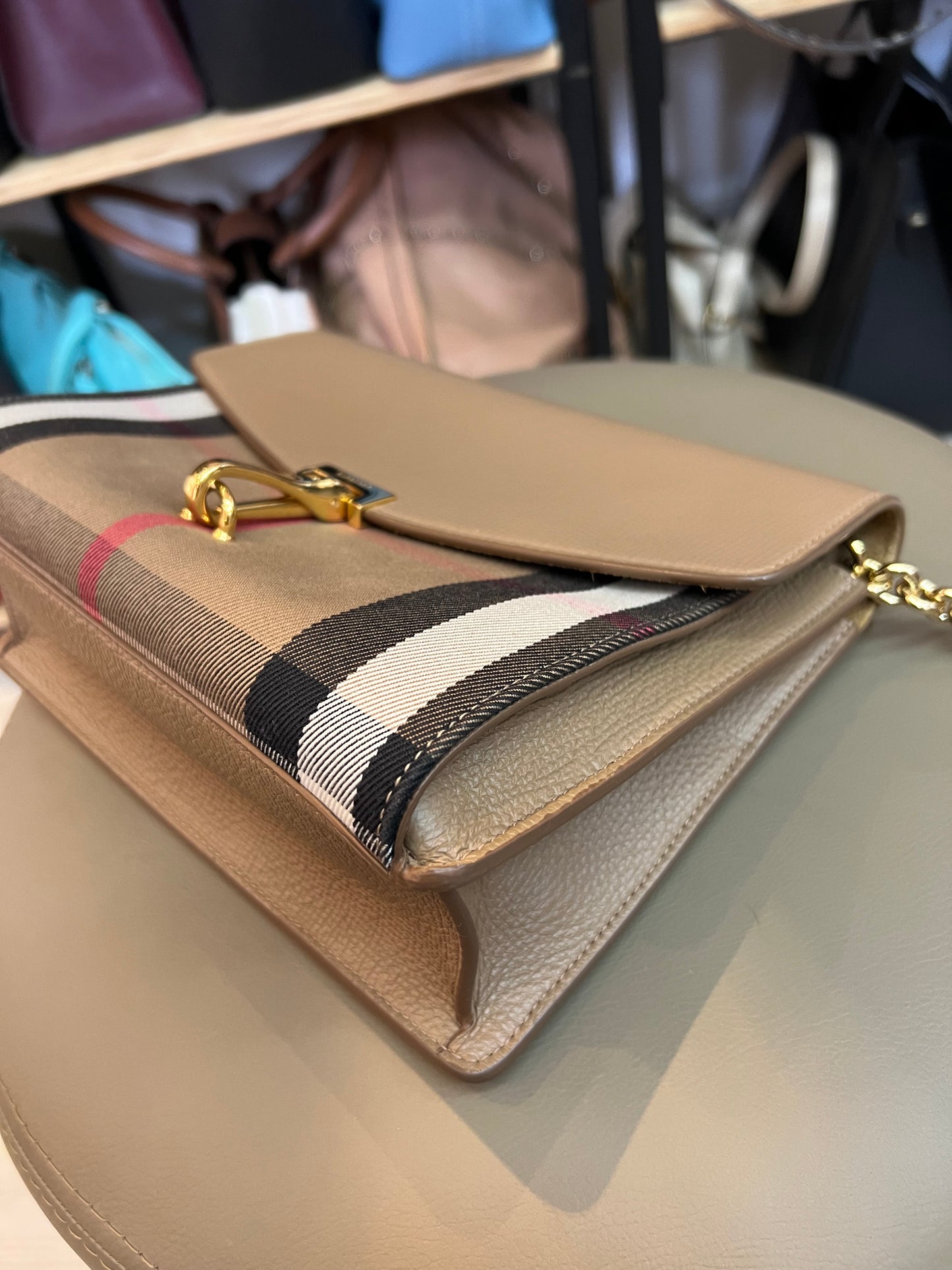 Burberry Macken Check Nude