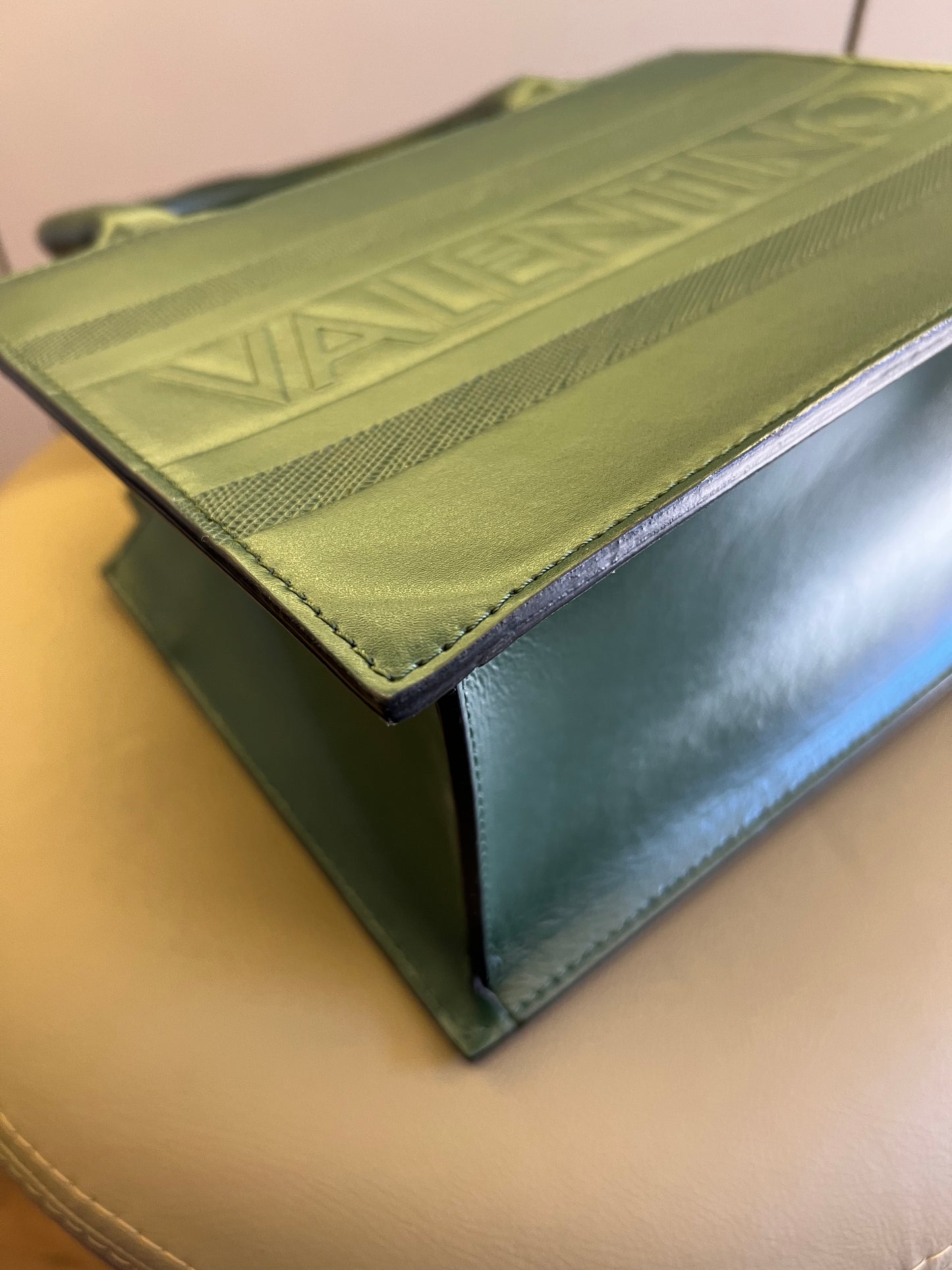 Mario Valentino Embossed Logo Tote Bag