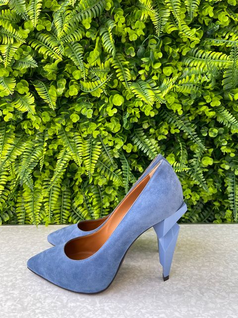 Scarpin Fendi Azul