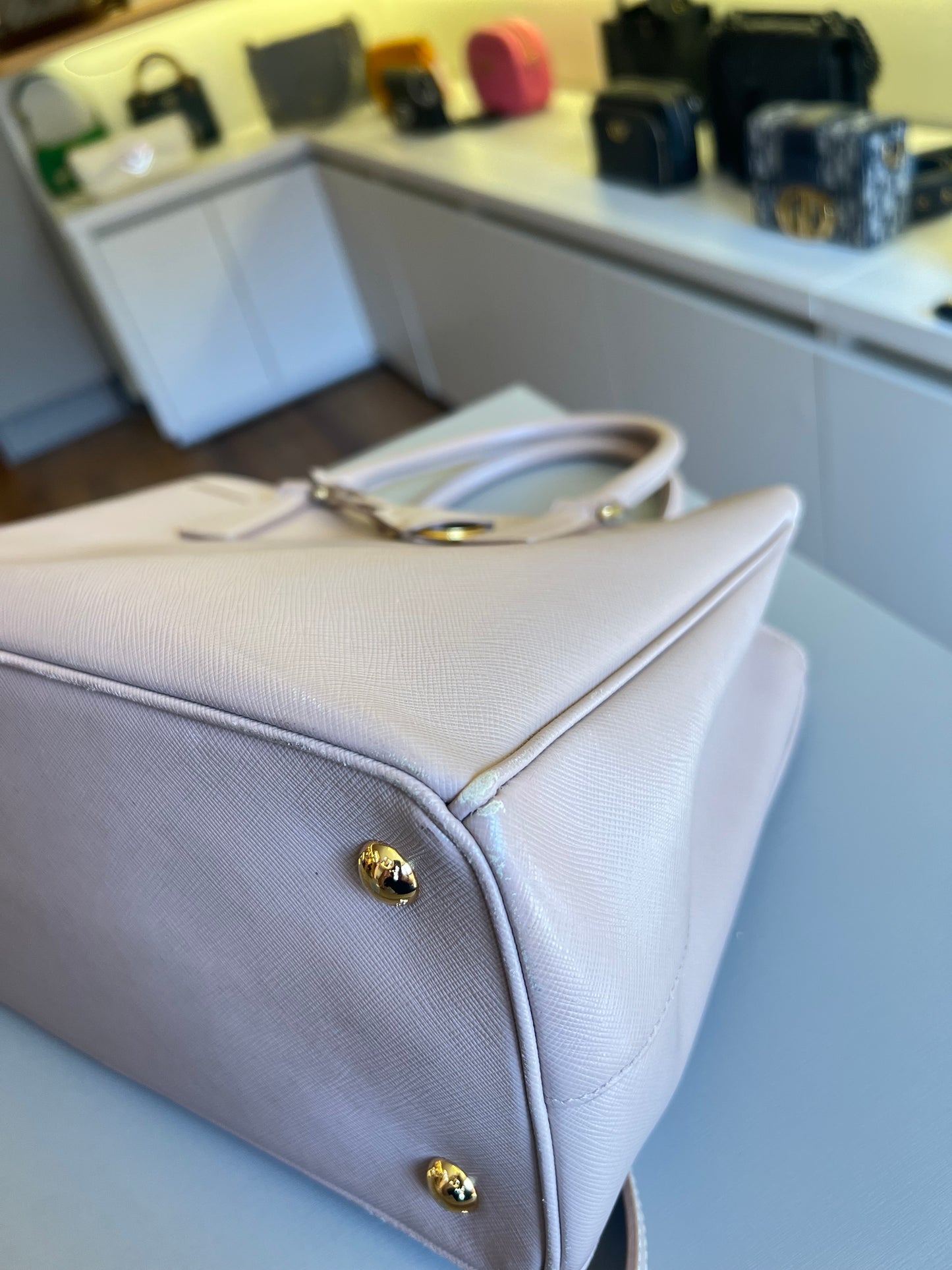 Prada Galleria Saffiano Nude