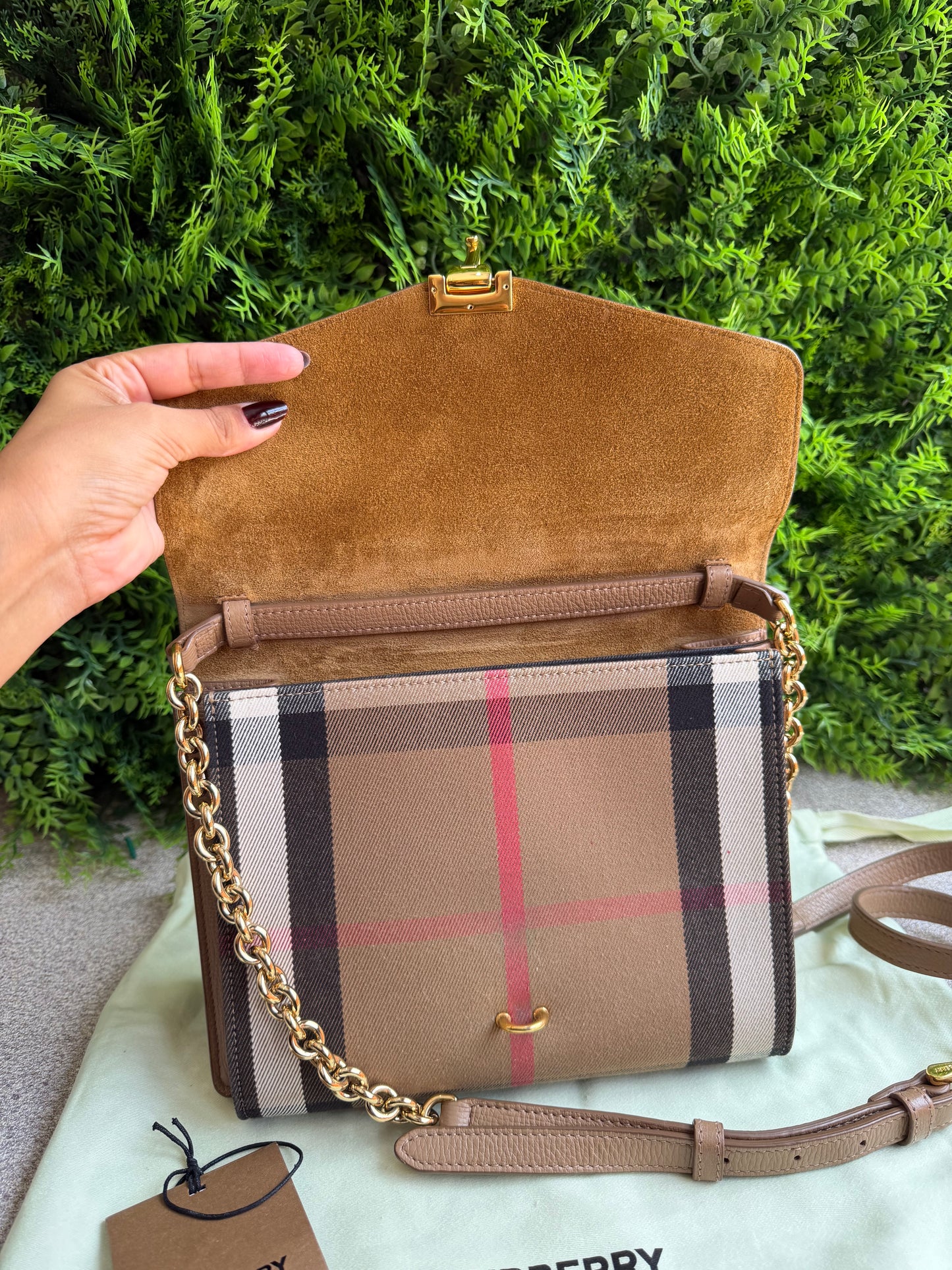 Burberry Macken Check Nude