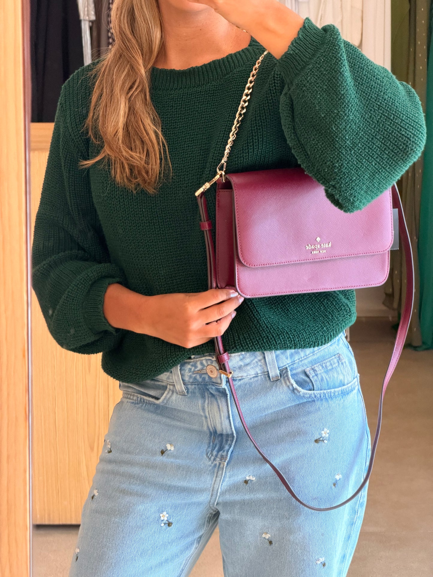 Kate Spade Crossbody Vinho