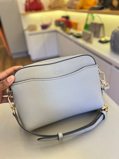 Furla Gea Mini Crossbody Cinza