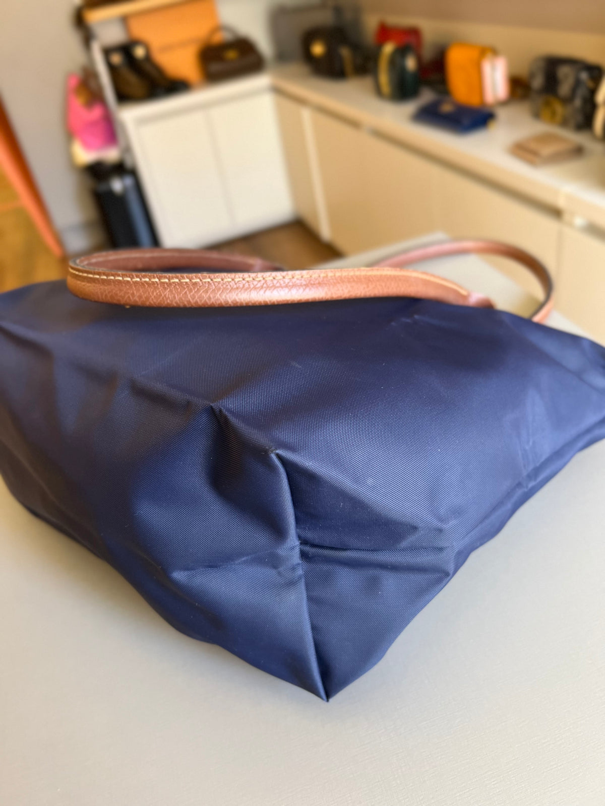 Longchamp Le pliage M Azul