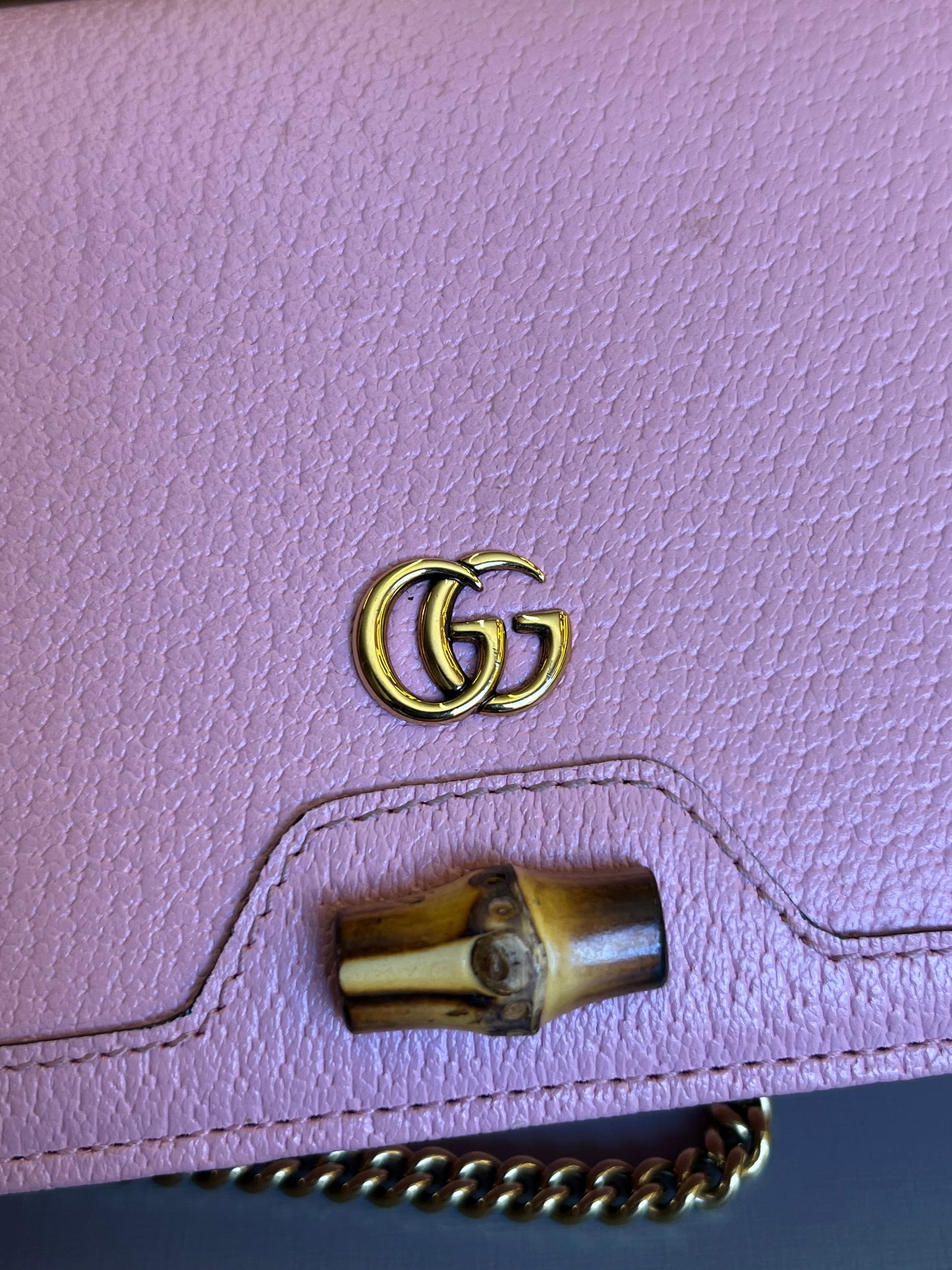 Gucci Diana Bamboo Shoulder bag Rosa