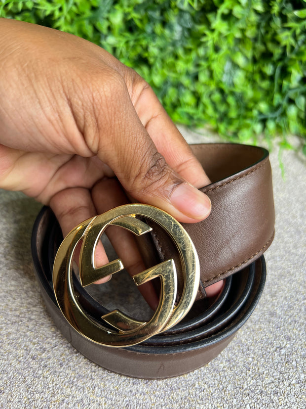 Cinto Gucci interlock