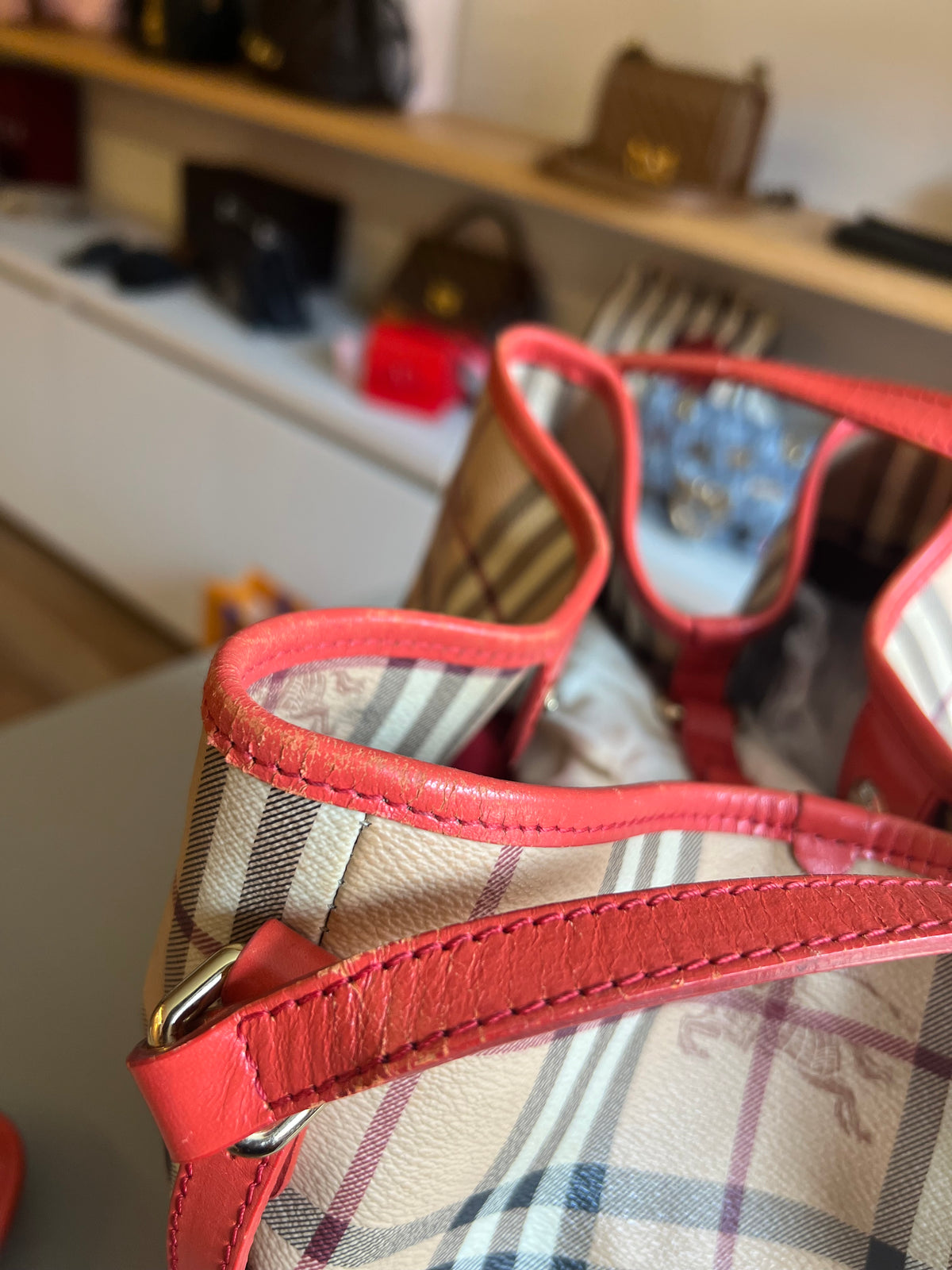 Burberry Haymarket Check Shoulder