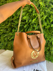 Bolsa Love Moschino Caramelo