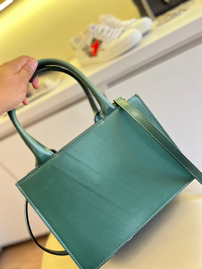 Mario Valentino Embossed Logo Tote Bag