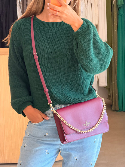 Kate Spade Crossbody Vinho