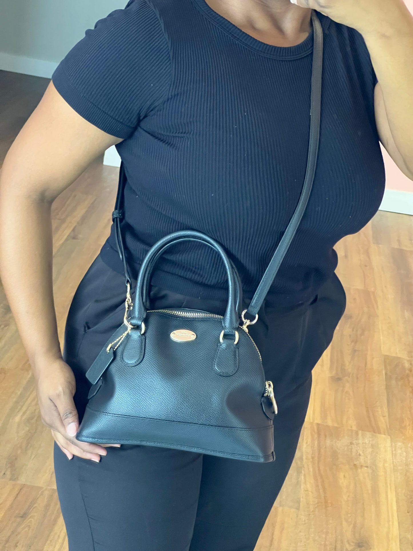 Coach Mini Sierra Satchel Preta