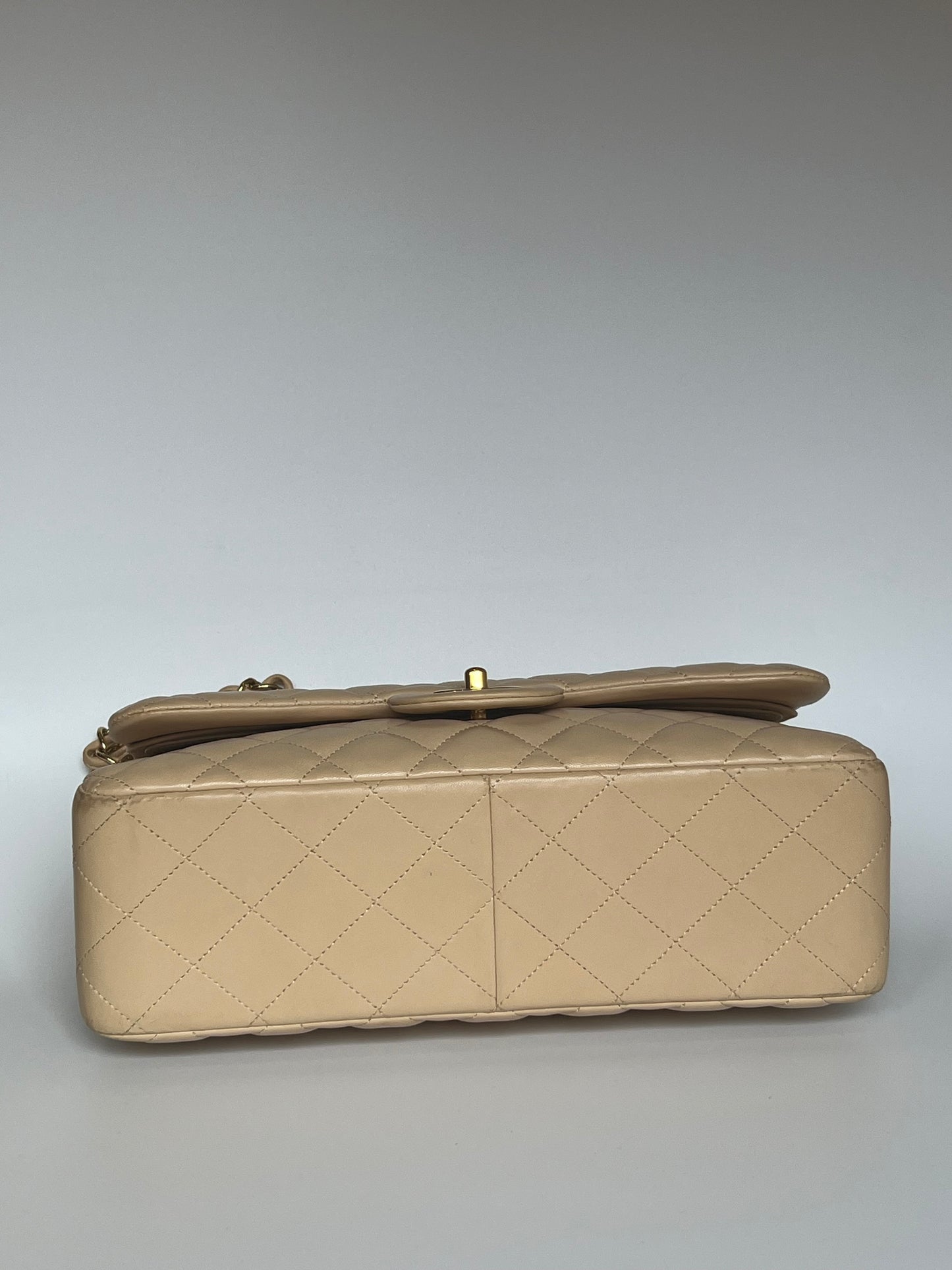 Chanel Double Flap Jumbo Nude