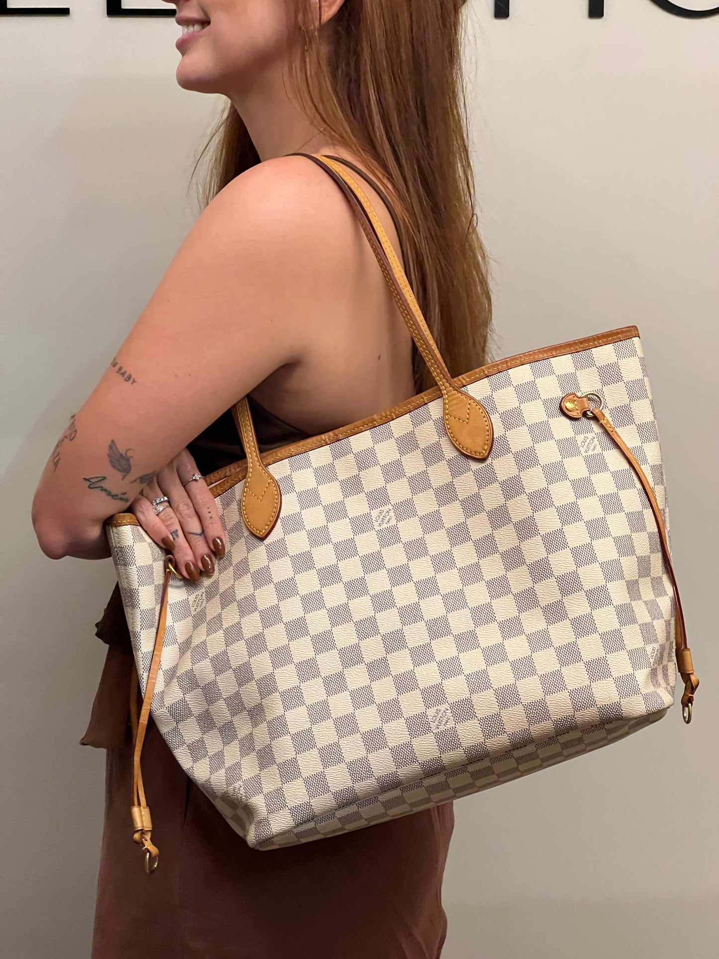 Louis Vuitton Neverfull MM Damier azur
