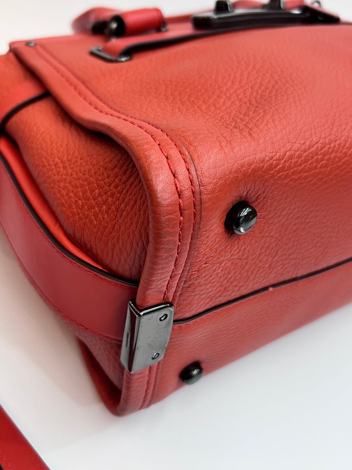 Coach Swagger Pebbled Laranja