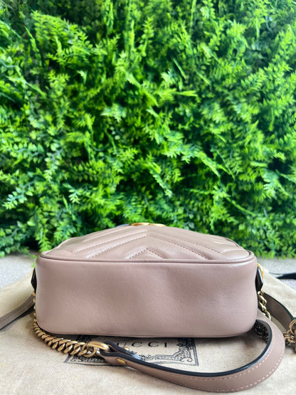 Gucci Marmont Matelassê  Nude