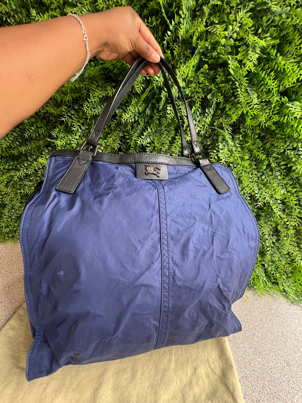 Burberry Buckleigh de Nylon Azul Marinho