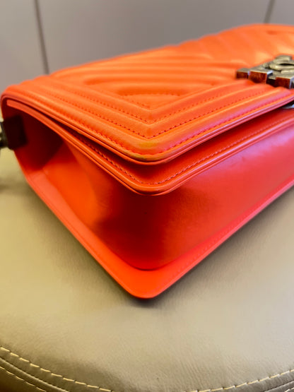 Chanel Boy Medium Laranja