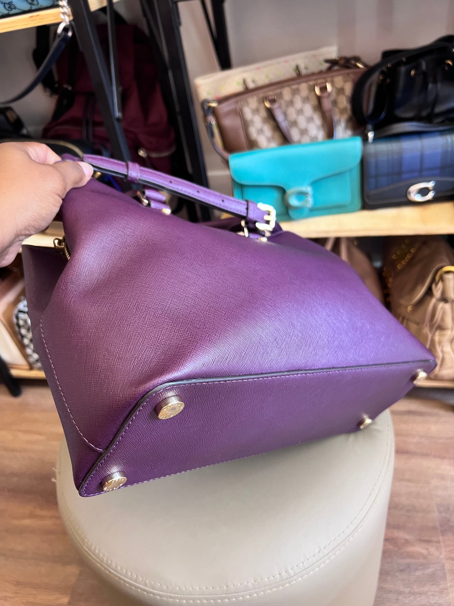 Michael Kors Tote Roxa