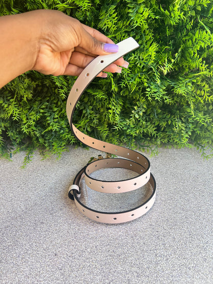 Cinto Michel Kors Logo OFF White