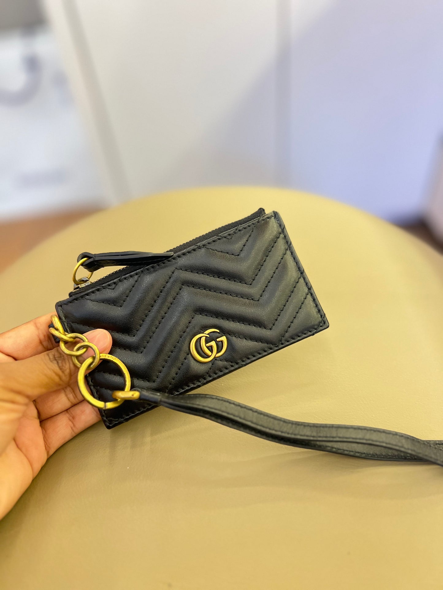 Porta Cartão Gucci com Alça