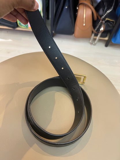 Cinto Saint Laurent Croco Preto