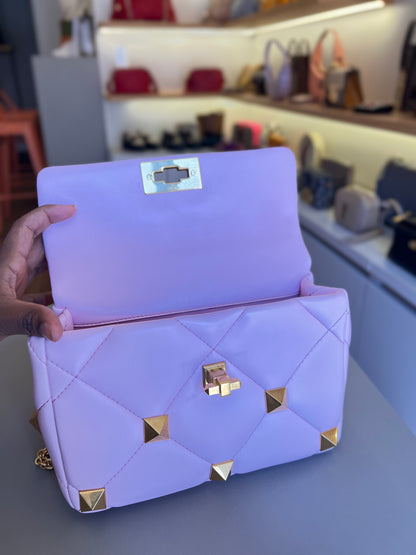 Valentino Roman Stud Média Rosa