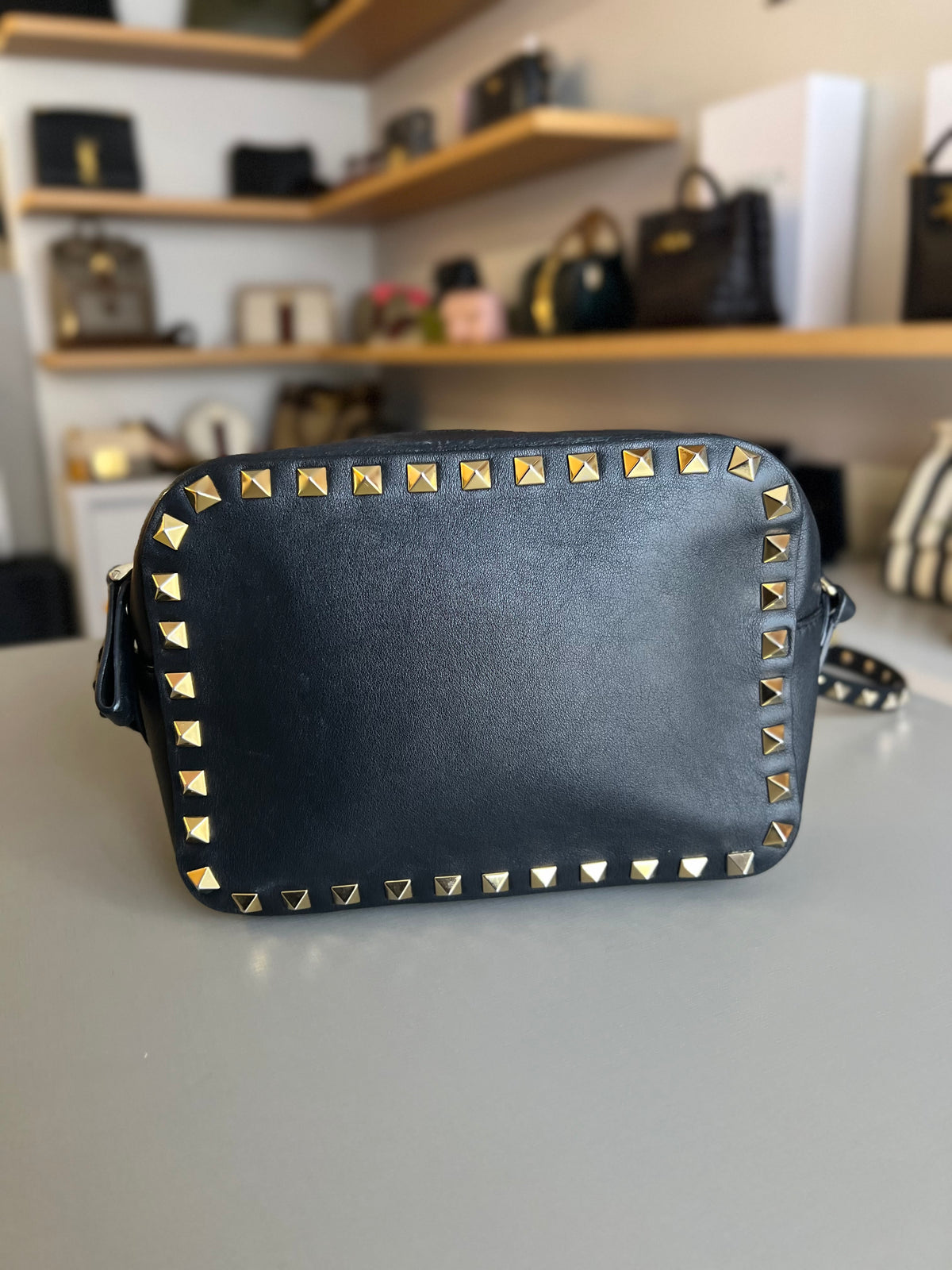 Valentino Garavani Rockstud Camera bag Preta