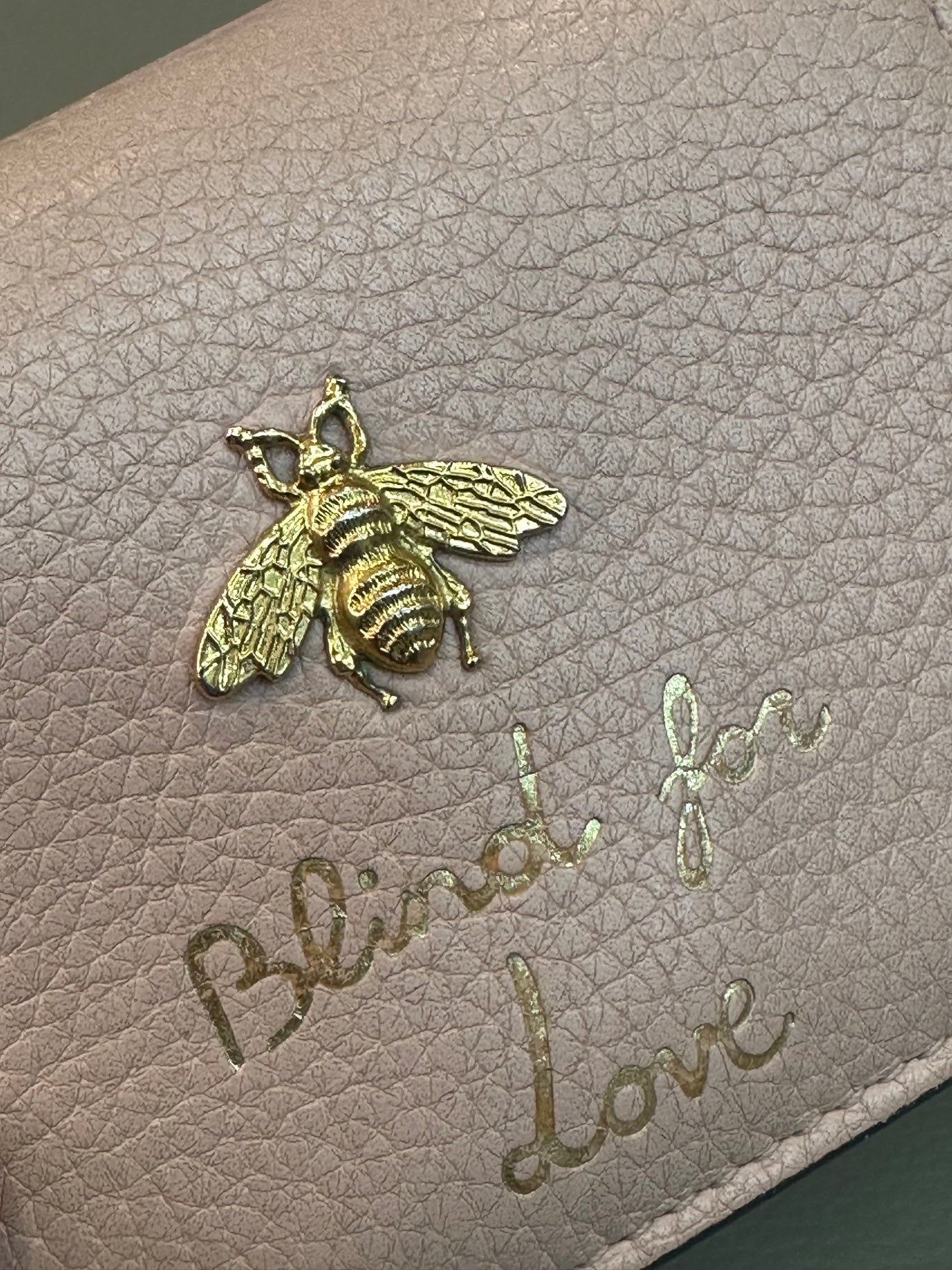Carteira Gucci Blind For Love Nude