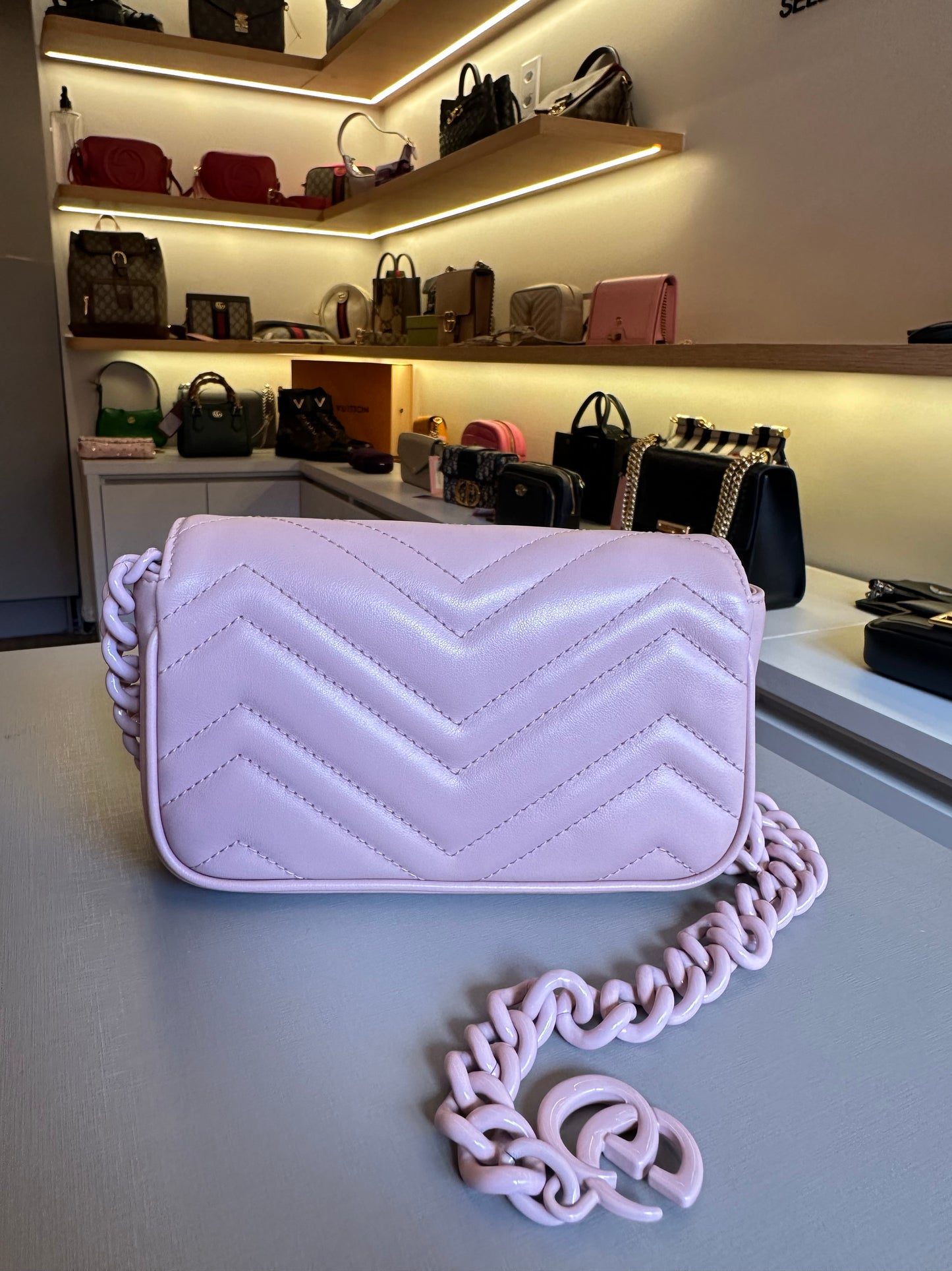 Gucci marmont Super Mini Rosa