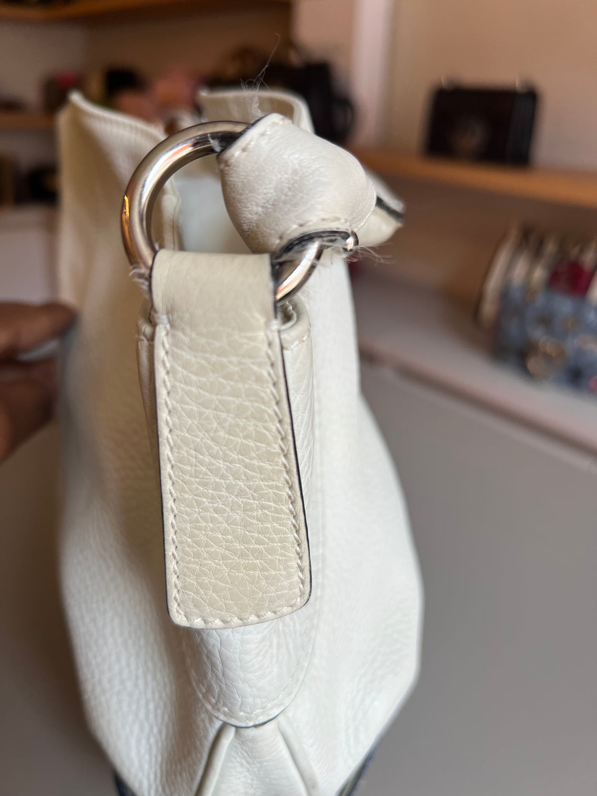 Salvatore Ferragamo Hobo Bag Off White