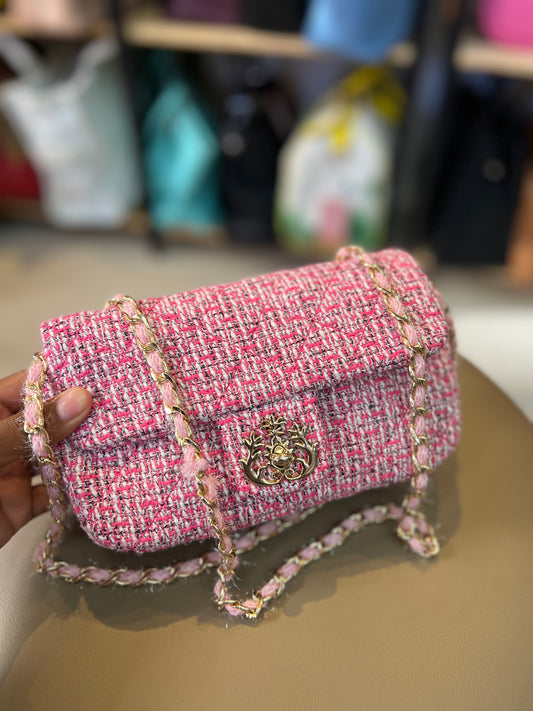 Isla Mini Tweed Rosa