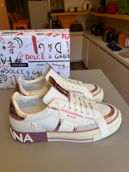 Tênis Dolce & Gabbana Logo Bicolor