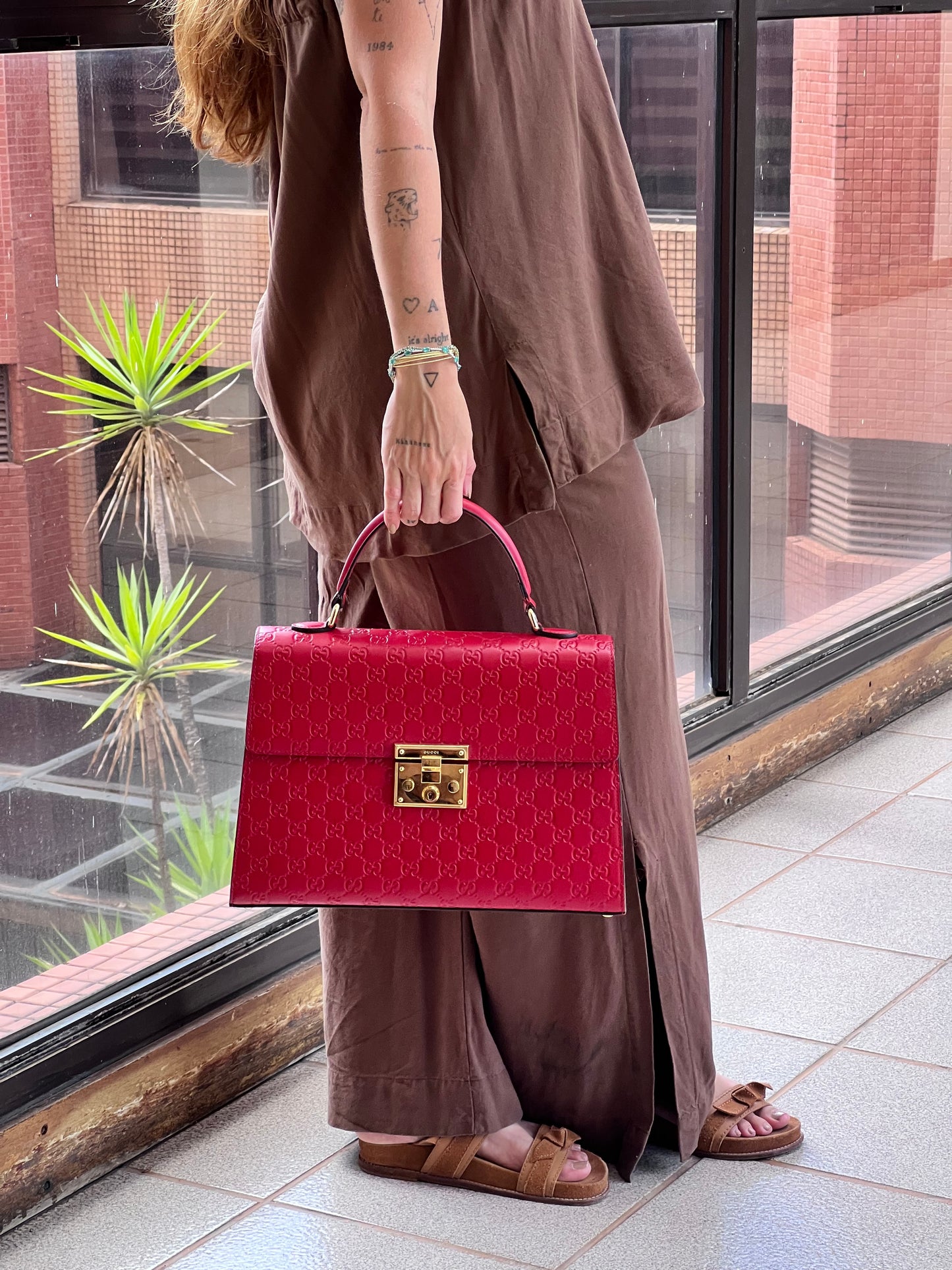 Gucci Padlock Vermelha