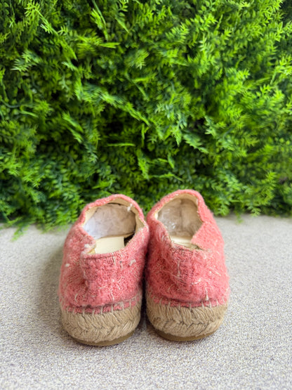 Espadrile Chanel Tweed Rosa