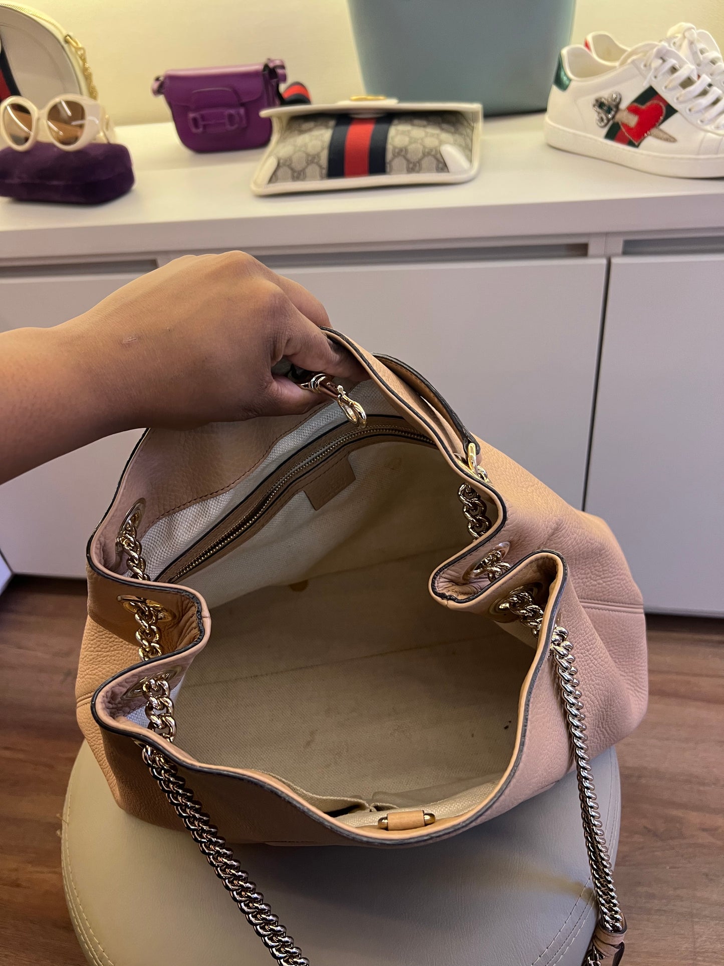 Gucci Soho Chain Nude