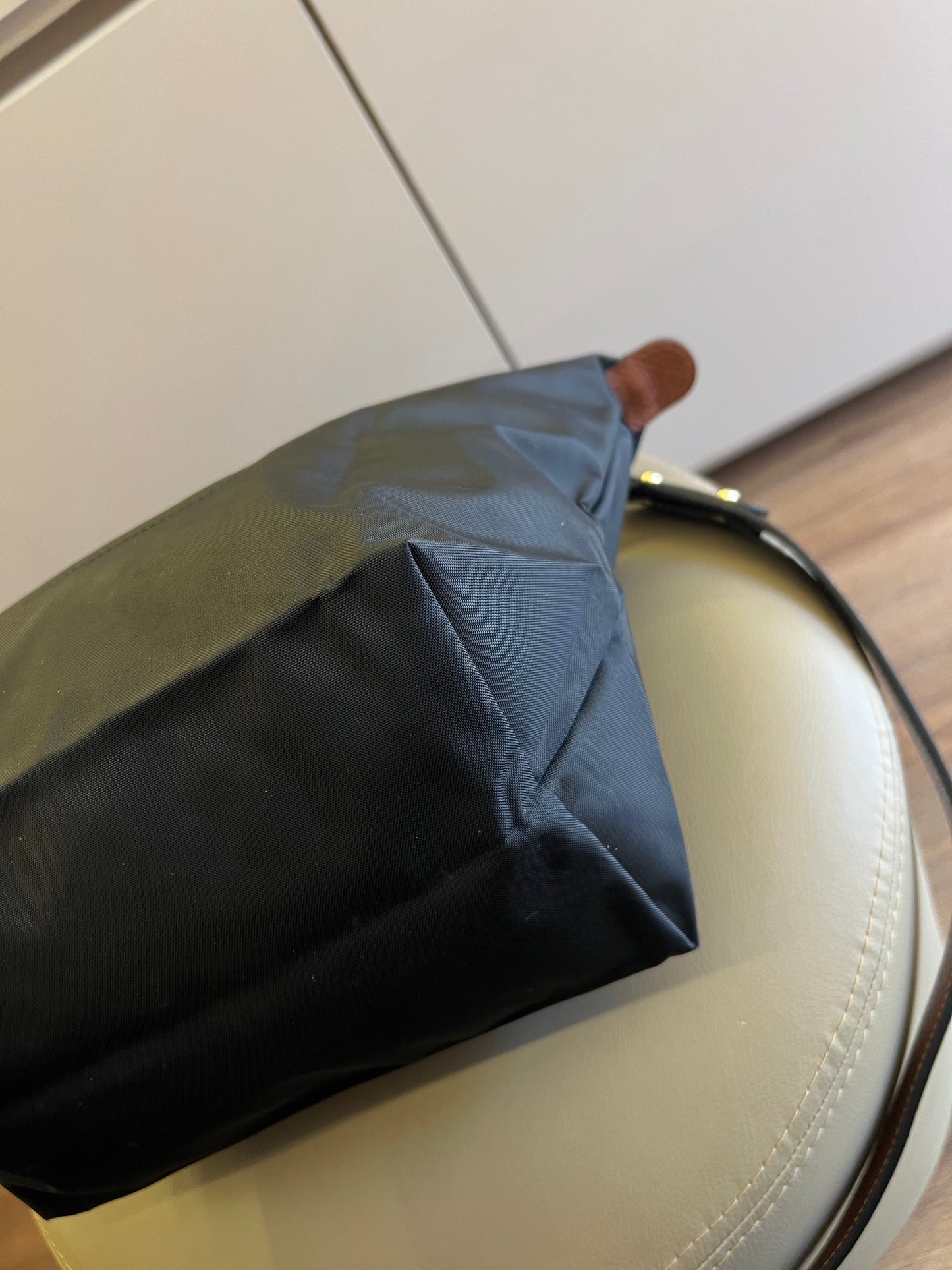 Longchamp Le Pliage Small Preta Com alça