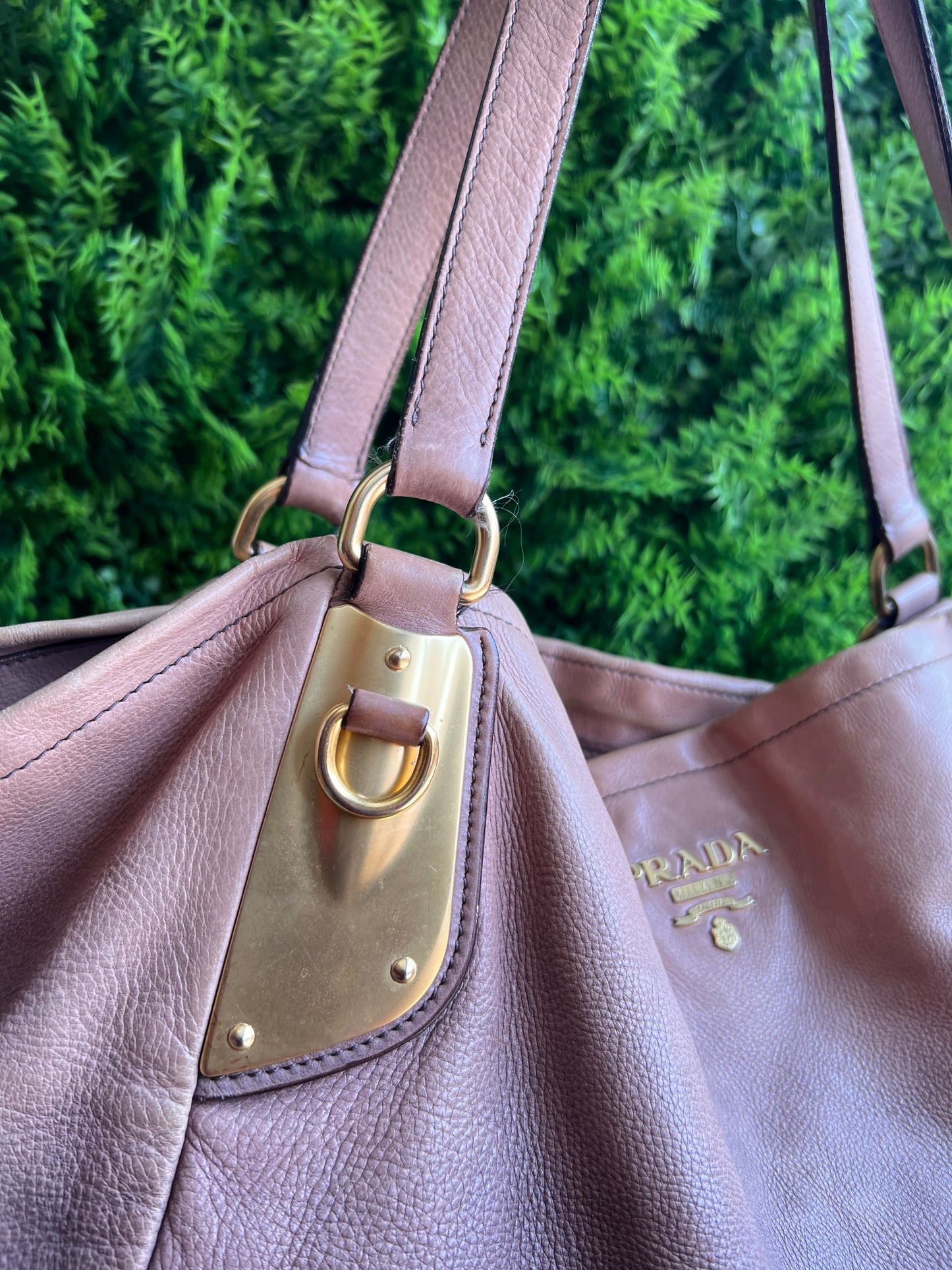 Prada Tote Soft Calf Marrom