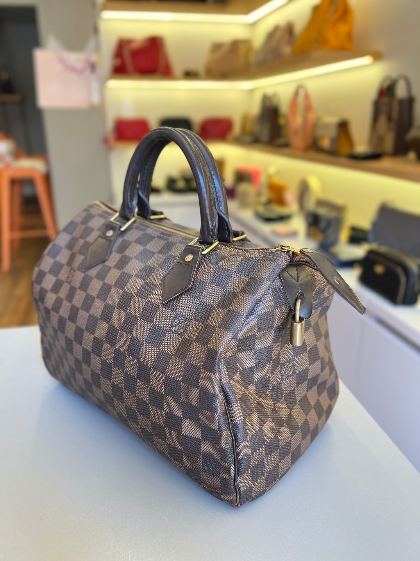 Louis Vuitton Speedy 30 Damier Ebene