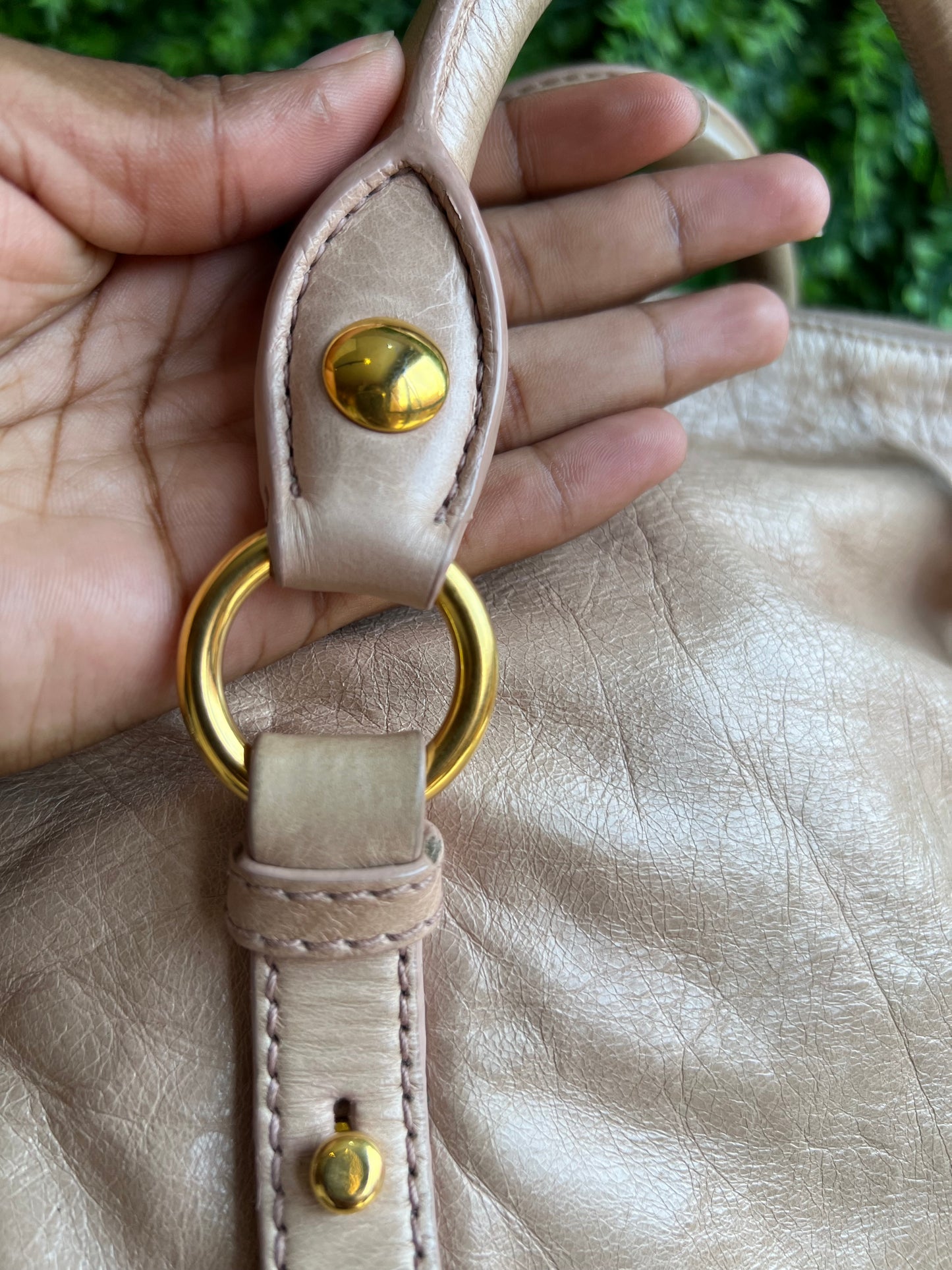 Miu Miu Vitello Lux Bow Satchel