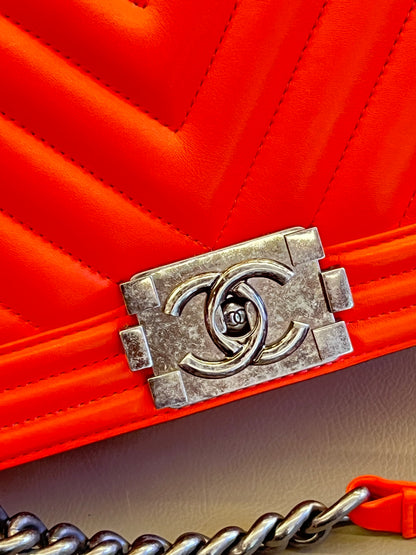 Chanel Boy Medium Laranja