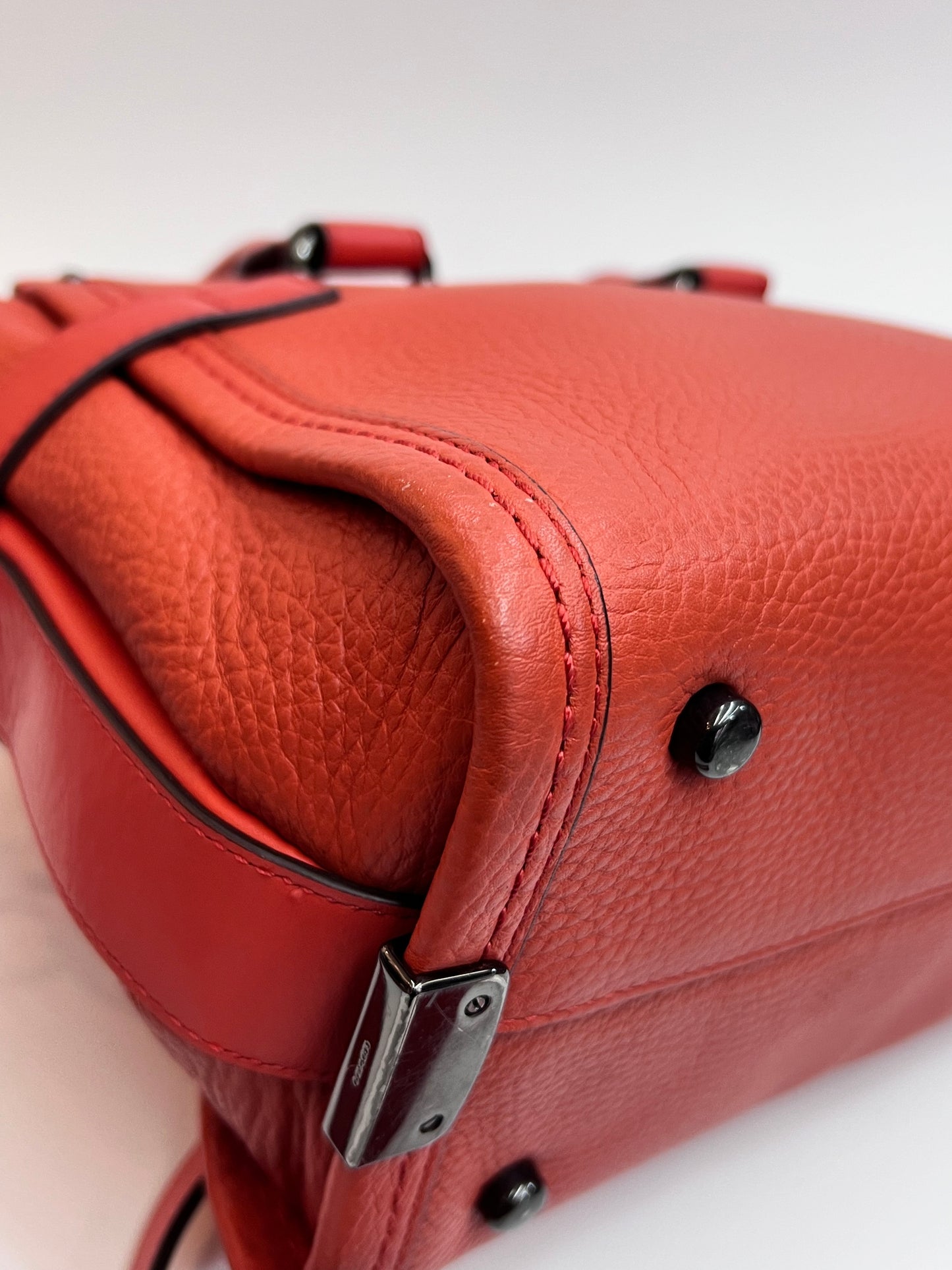 Coach Swagger Pebbled Laranja