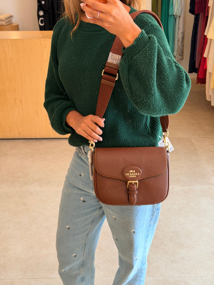 Coach Amelia Saddle Marrom