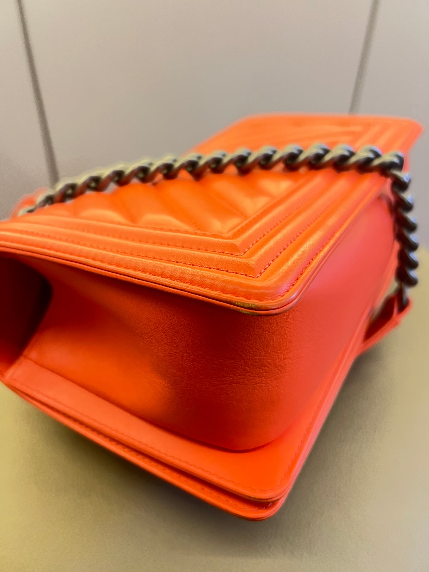 Chanel Boy Medium Laranja