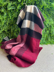 Echarpe Burberry Check Roxo