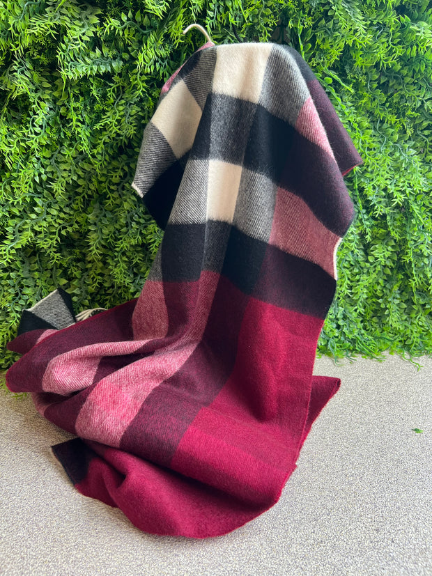 Echarpe Burberry Check Roxo