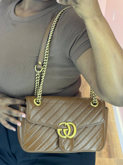 Gucci Marmont  Caramelo