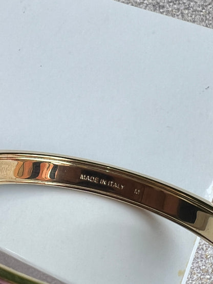 Bracelete Miu Miu Preto & Dourado