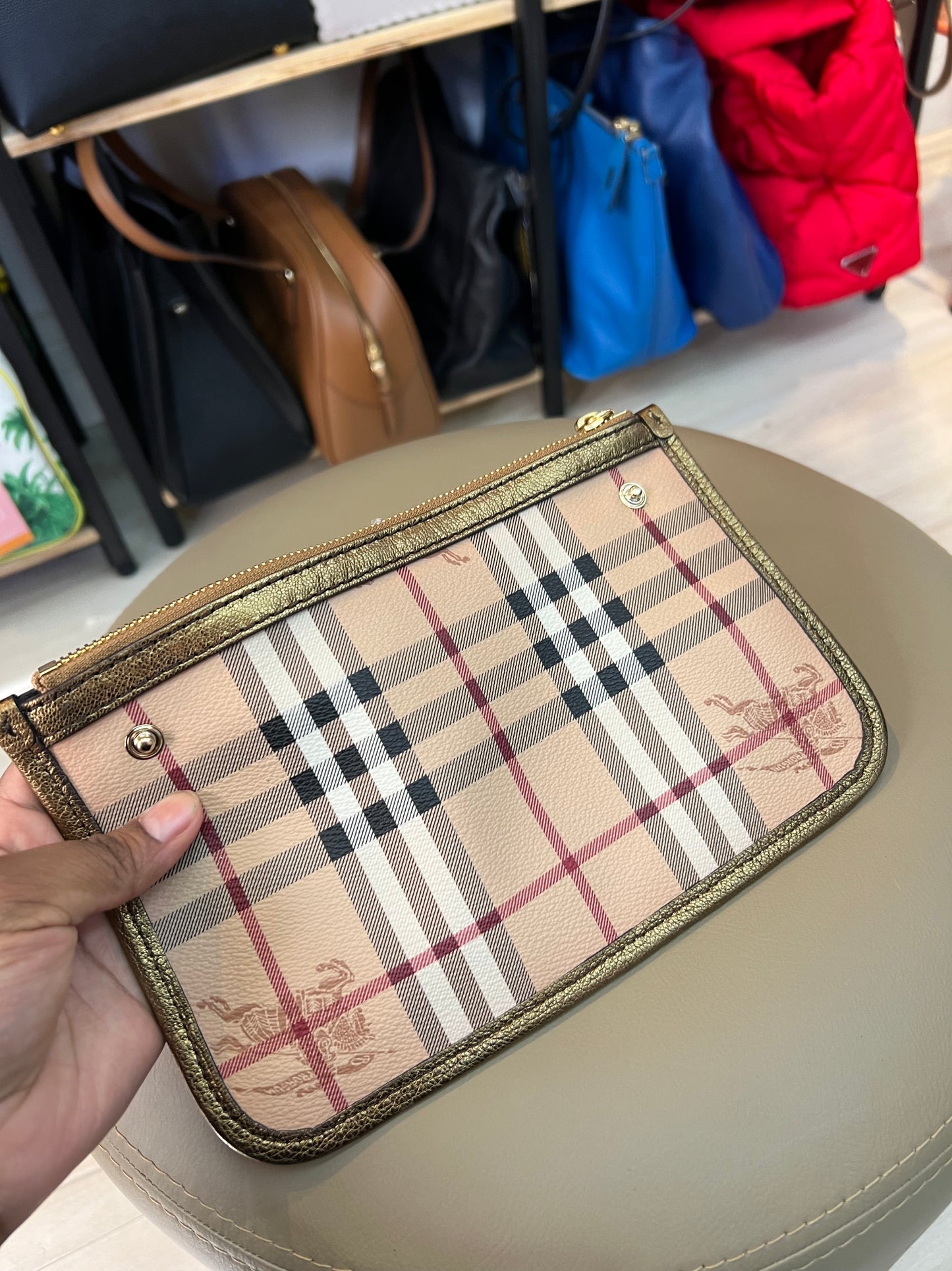 Burberry Haymarket Check Shoulder